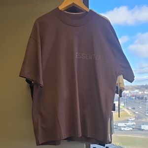 Essentials Men's Dark Brown Short Sleeve Tee
